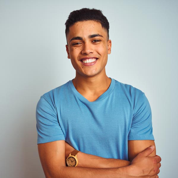 smiling man